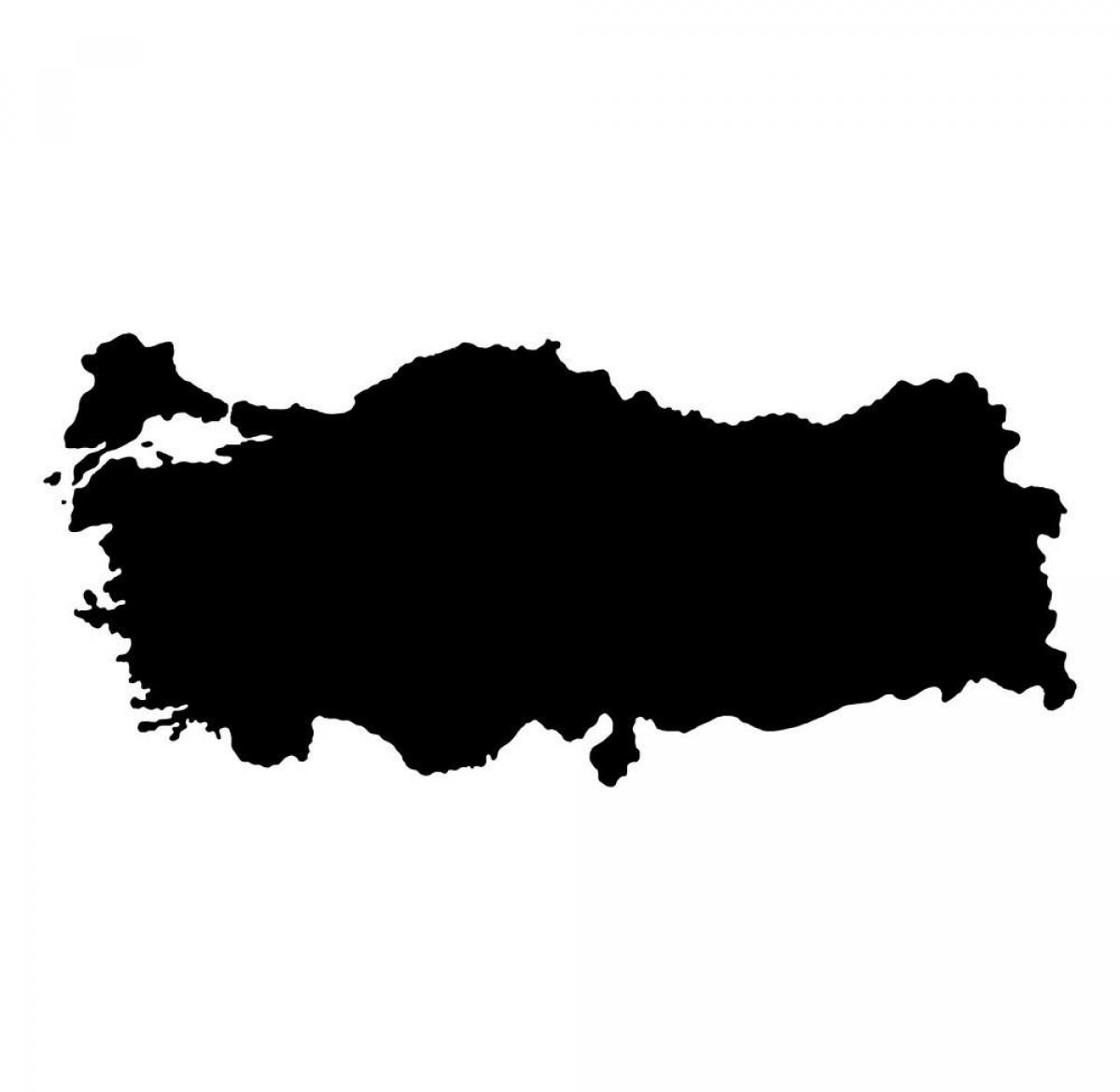 Mapa vetorial da Turquia